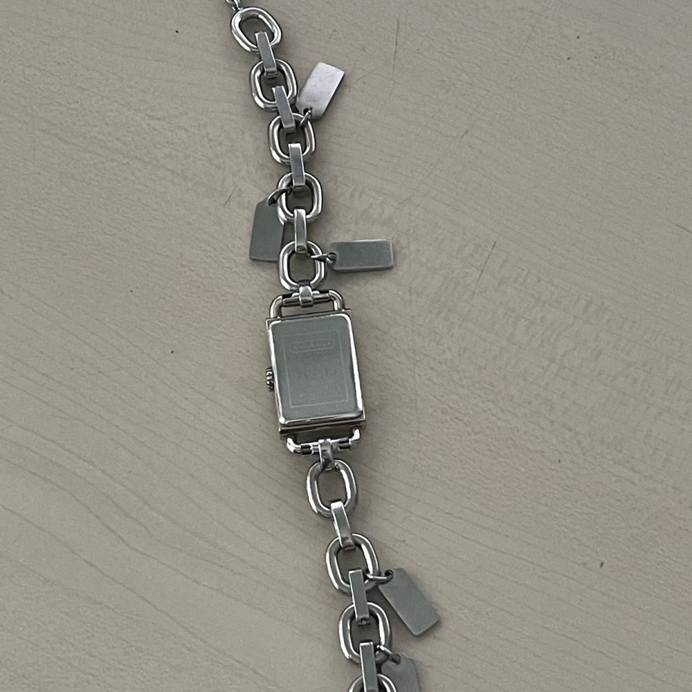 Coach 14500505 Silver Charm Bracelet Women Watch - Picture 4 of 6